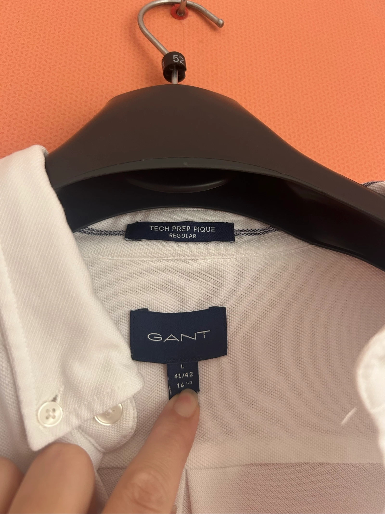 Lot 2 chemises blanches GANT Tech Prep Piqué – Taille L (41/42) – photo 6